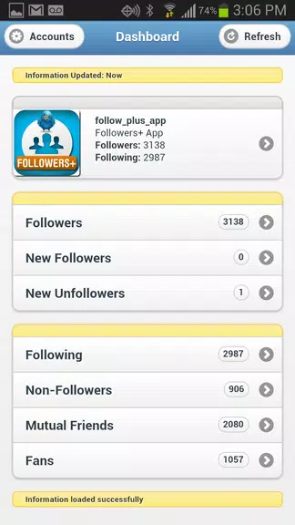 Followers+ for Twitter captura de pantalla 0