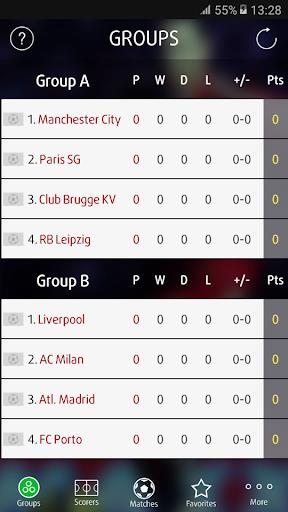 Live Scores for Champions League屏幕截圖1