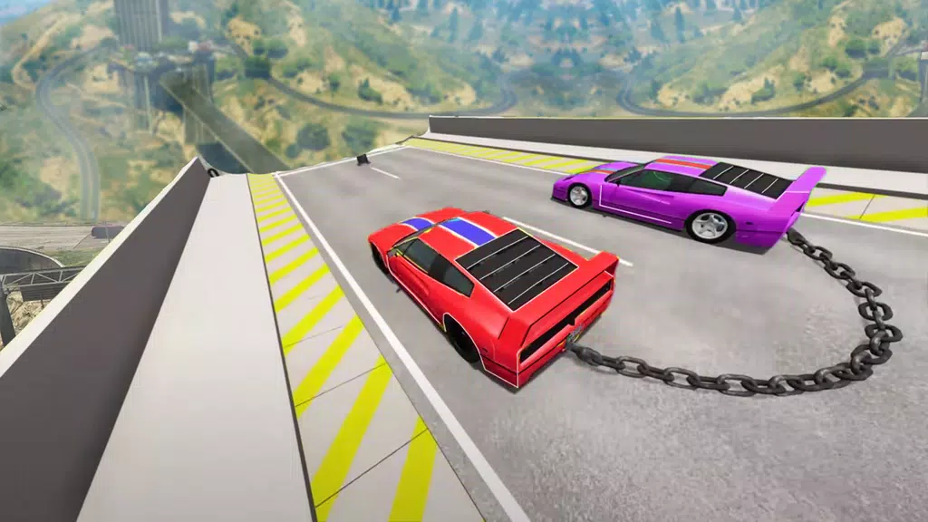 Chained Cars Stunt Racing Game屏幕截圖2