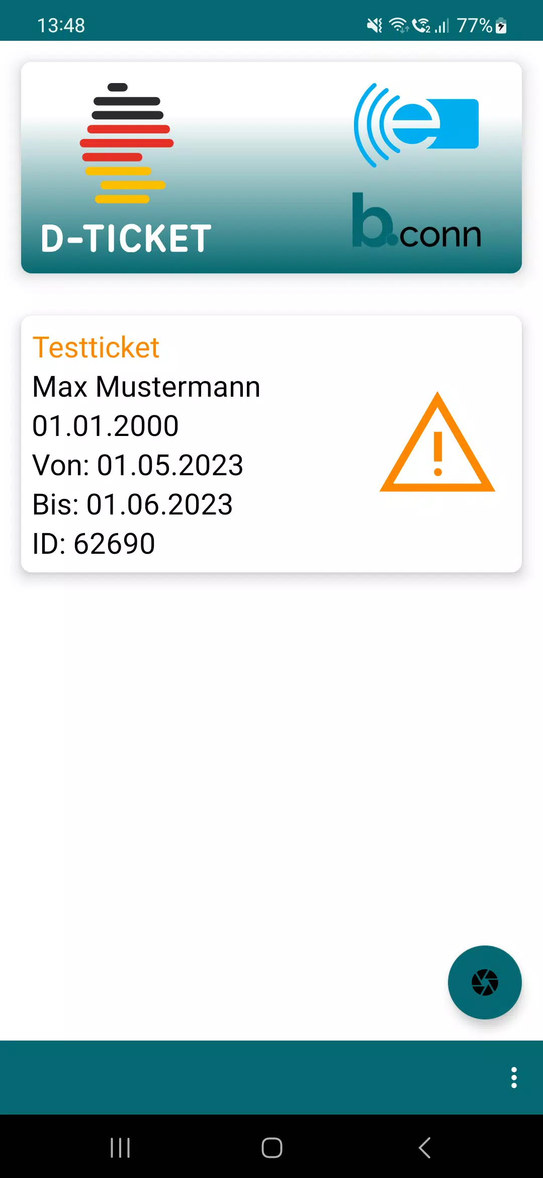 Deutschlandticket Kontrolle экрана 3