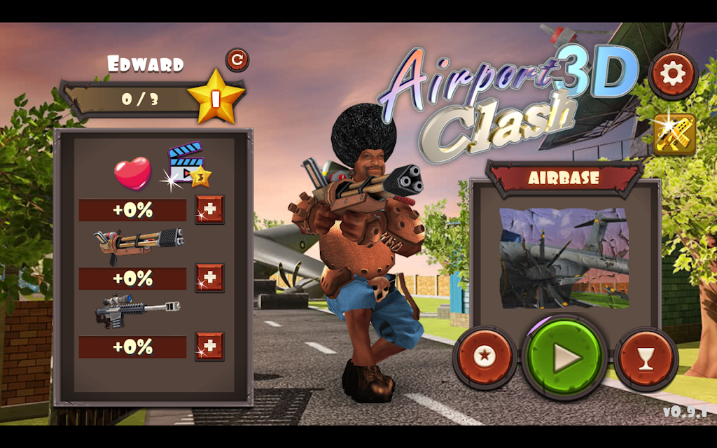 Airport Clash 3D - Minigun Sho屏幕截圖0