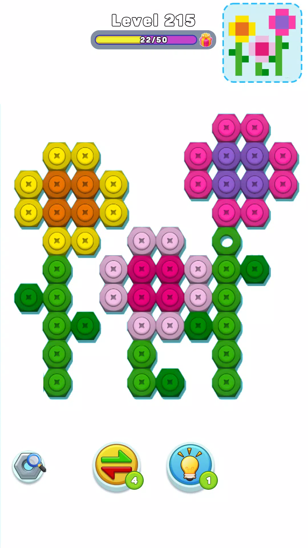 Nut n Bolt Sort: Color Puzzle ကိုဖန်သားပြင်3