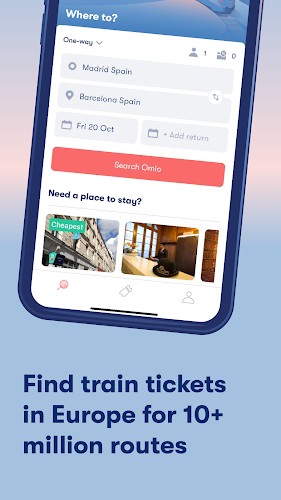 ภาพหน้าจอ Omio: Train and bus travel app 3