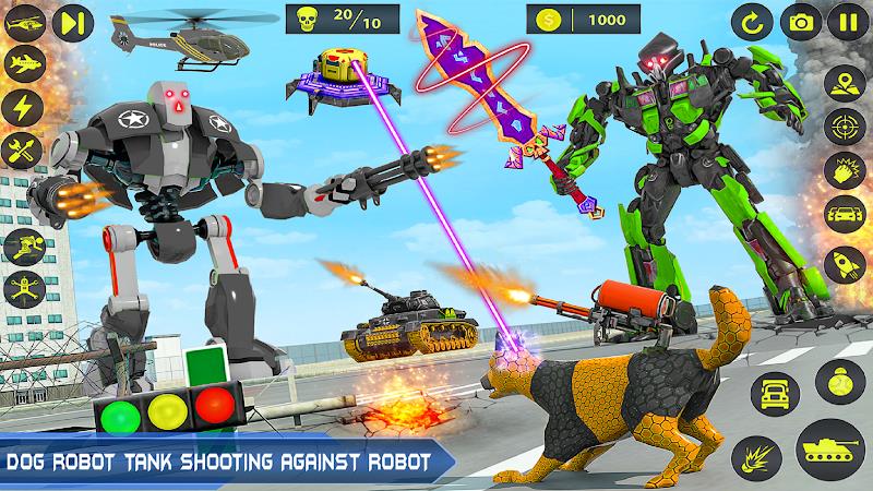 Army Tank Robot Car Games:屏幕截圖0