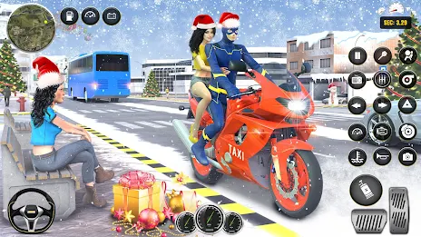 Superhero Bike Taxi: Bike Game 스크린샷 3