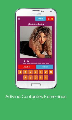 Adivina Cantantes Femeninas экрана 0