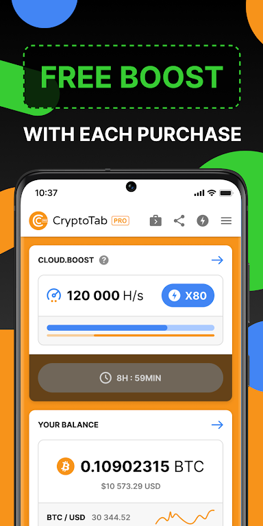 CryptoTab Browser Pro Level capture d’écran 0