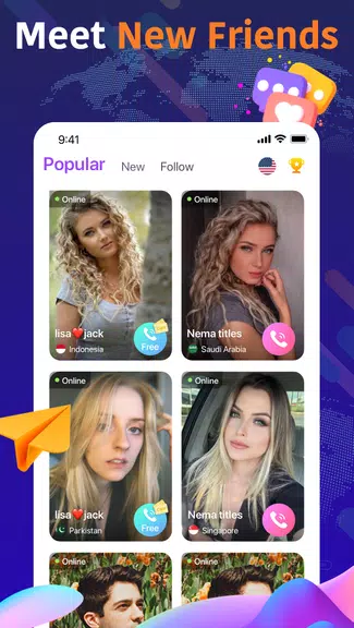 Olamet - Video Chat Online экрана 0