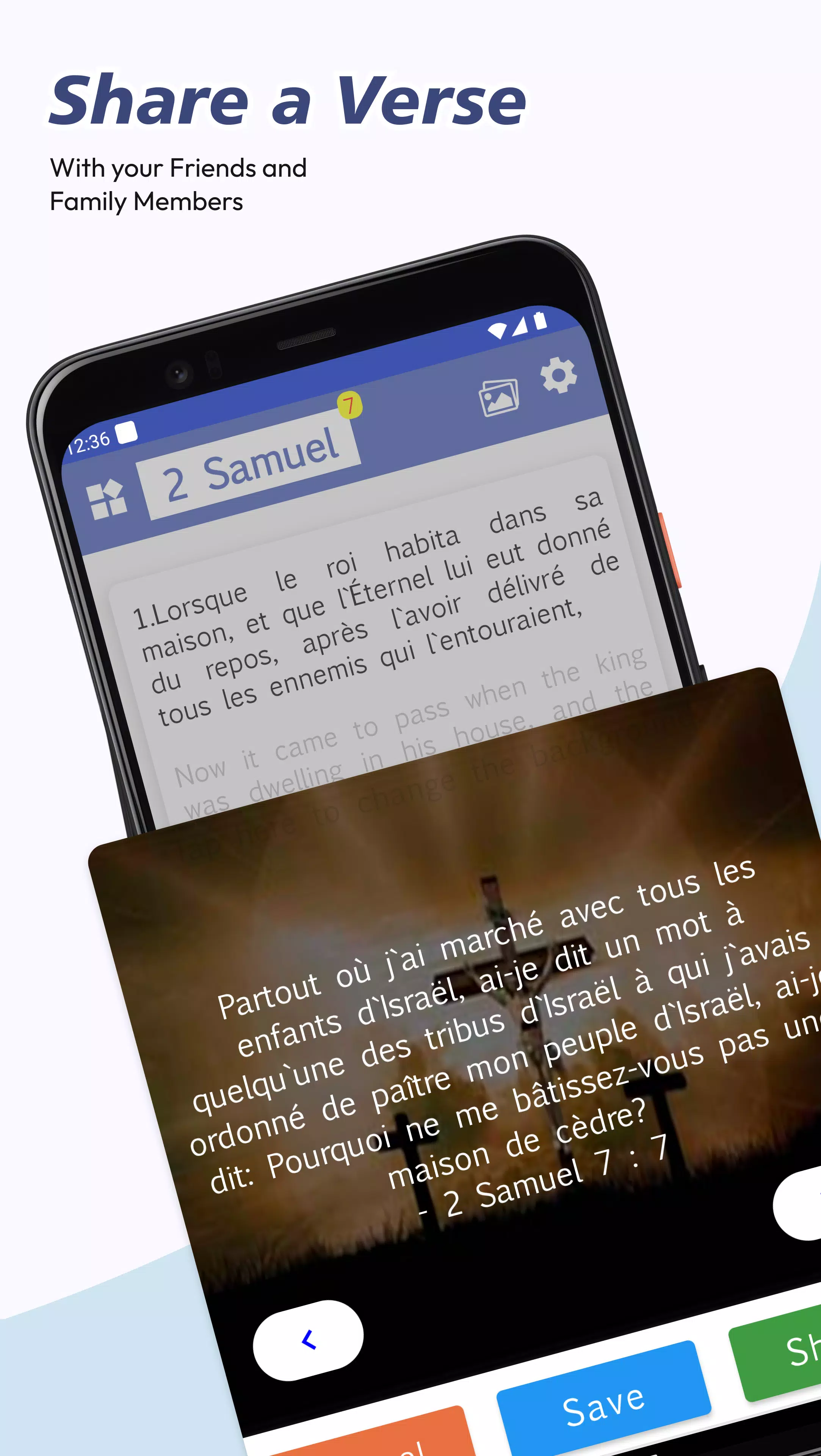 French English Bible screenshot 2