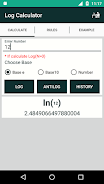 Log Calculator captura de pantalla 2