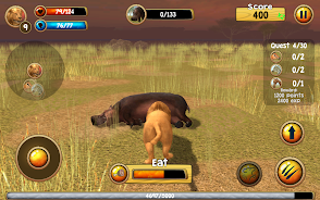 Wild Lion Simulator 3D Capture d'écran 3