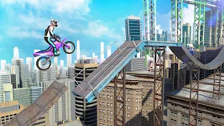 Bike Stunts 3D - Rooftop Chall screenshot 1