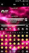 SMS Messages GlassNebula Theme ảnh chụp màn hình 3