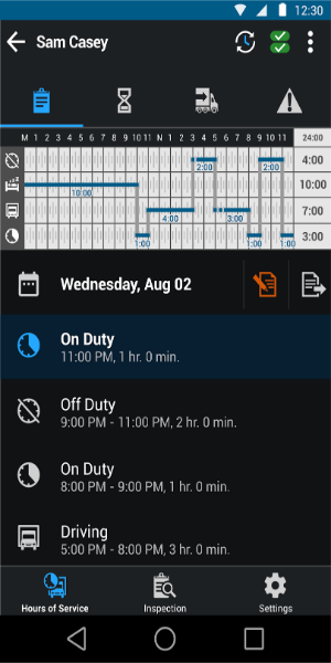 Garmin eLog™ Compliant ELD capture d’écran 1