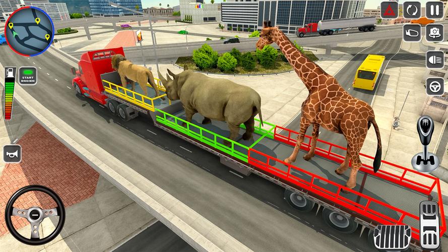 Wild Animal Truck Transporter ảnh chụp màn hình 2