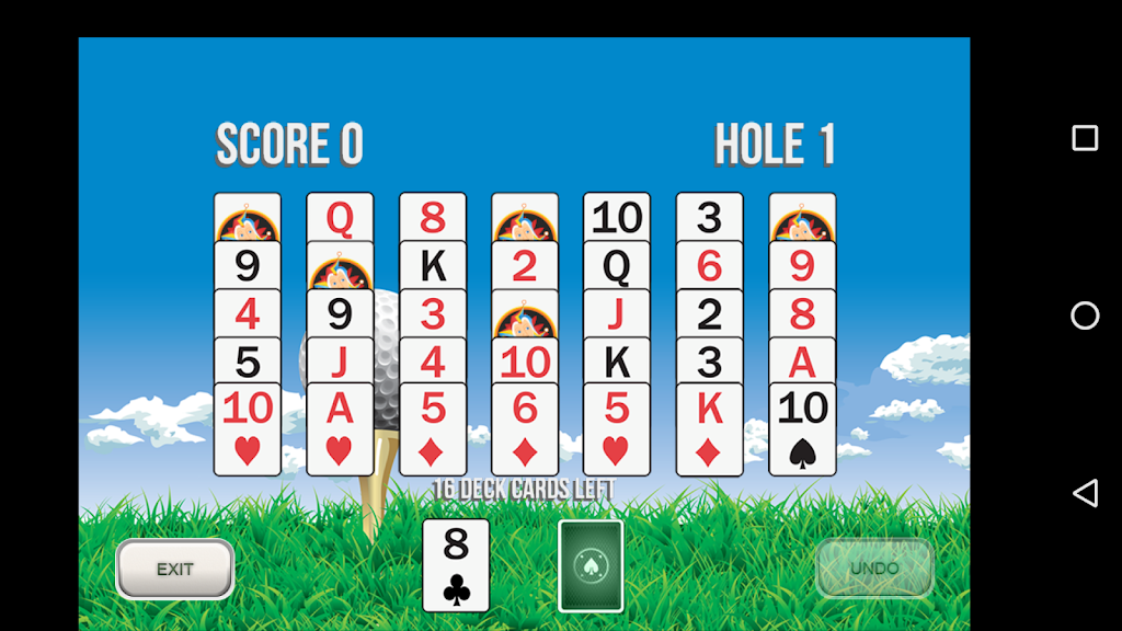 Golf Solitaire 18屏幕截圖1