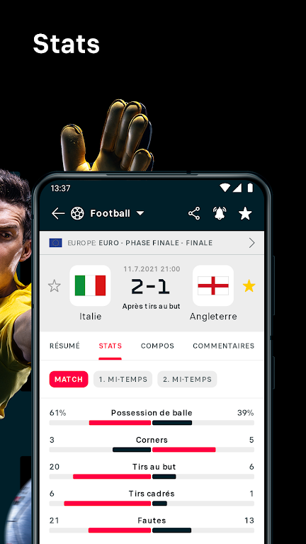 Flashscore - flash résultats ကိုဖန်သားပြင်3