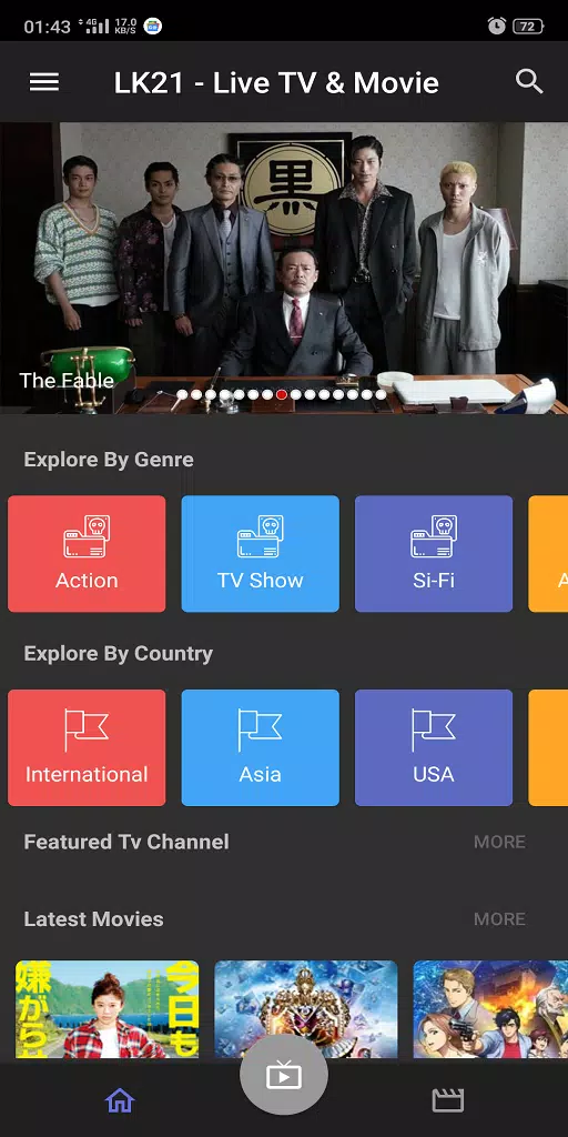LK21 XXI - Live TV, Movie & Drama HD Sub Indo Screenshot 1