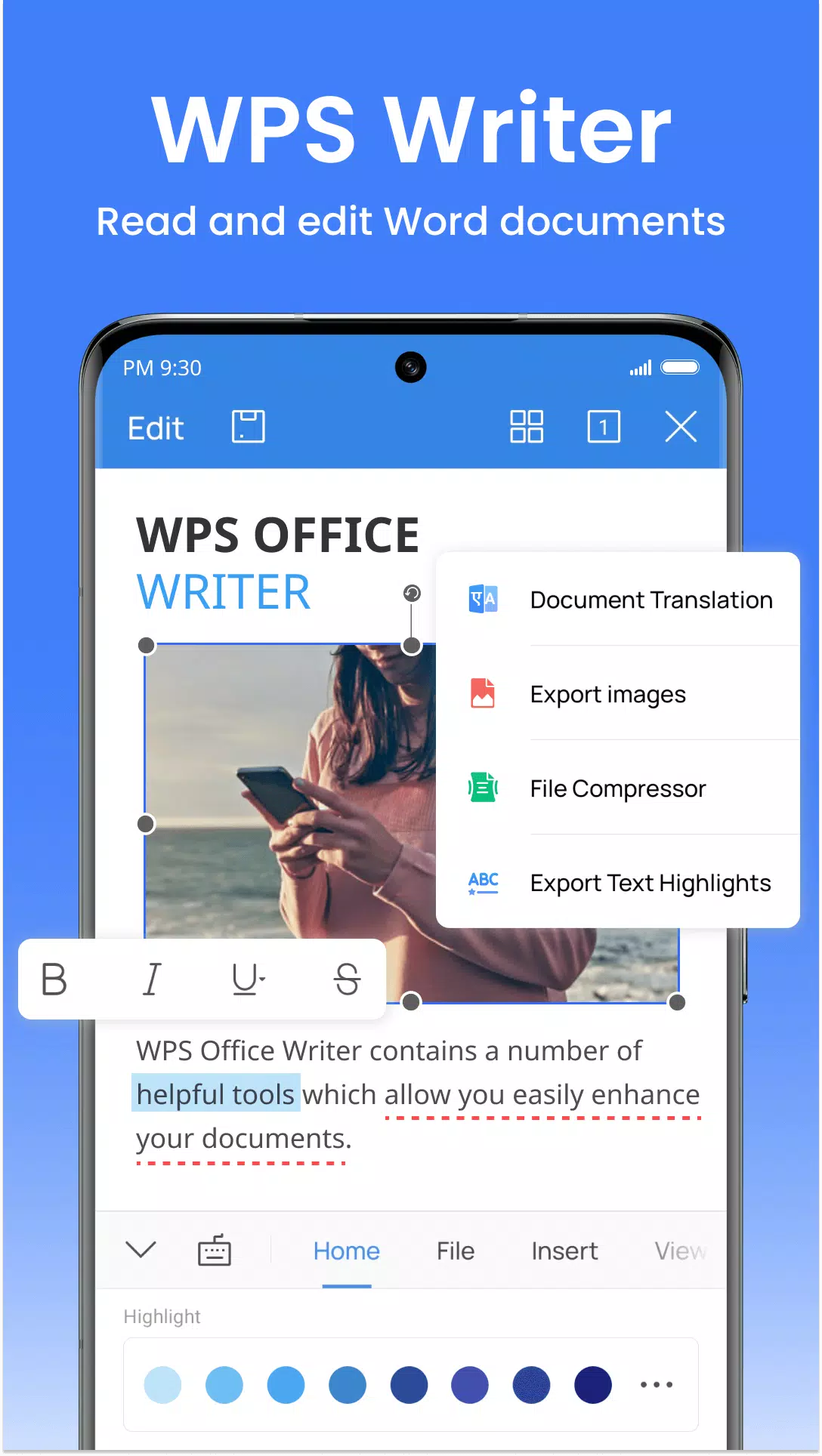 WPS Office Lite captura de pantalla 1