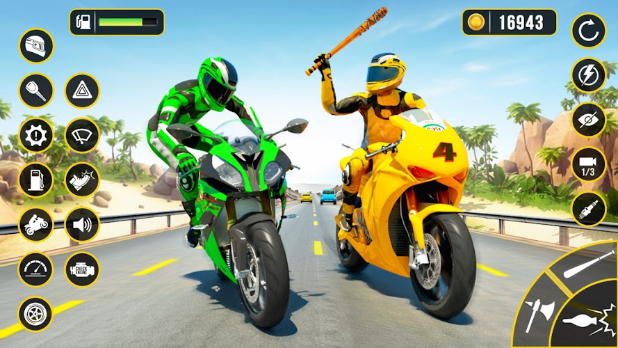 Moto Attack - Bike Racing Game ဖန်သားပြင်ဓာတ်ပုံ 1