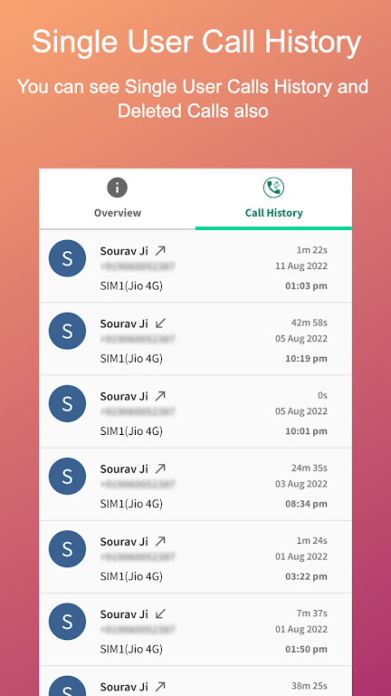 Screenshot Cally - Call Backup & Recover 3