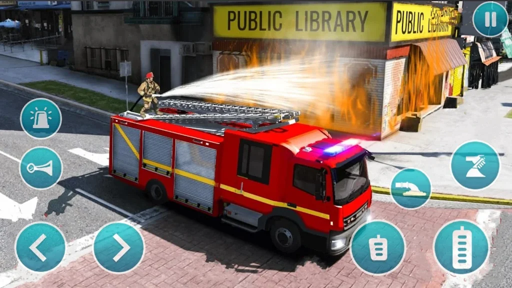 Emergency Police Fire Truck 3d Captura de tela 0