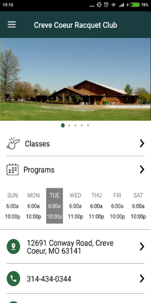 CCRC Tennis Mobile App capture d’écran 2