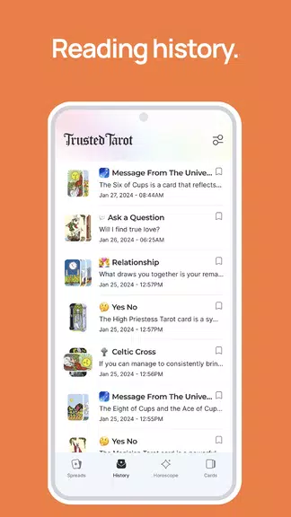 Screenshot Trusted Tarot 2