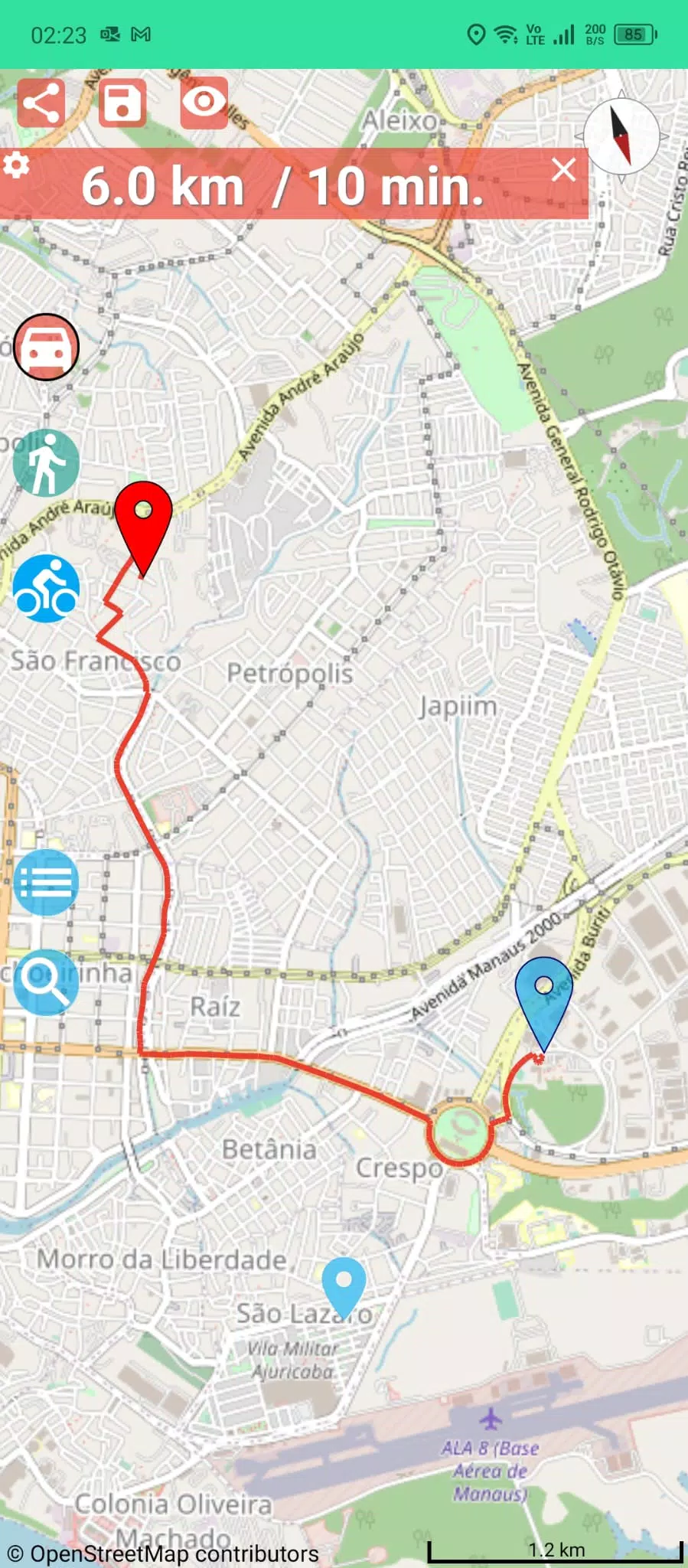 ภาพหน้าจอ USA GPS Maps & My Navigation 1
