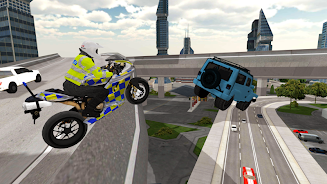 Police Motorbike Simulator 3D capture d’écran 3