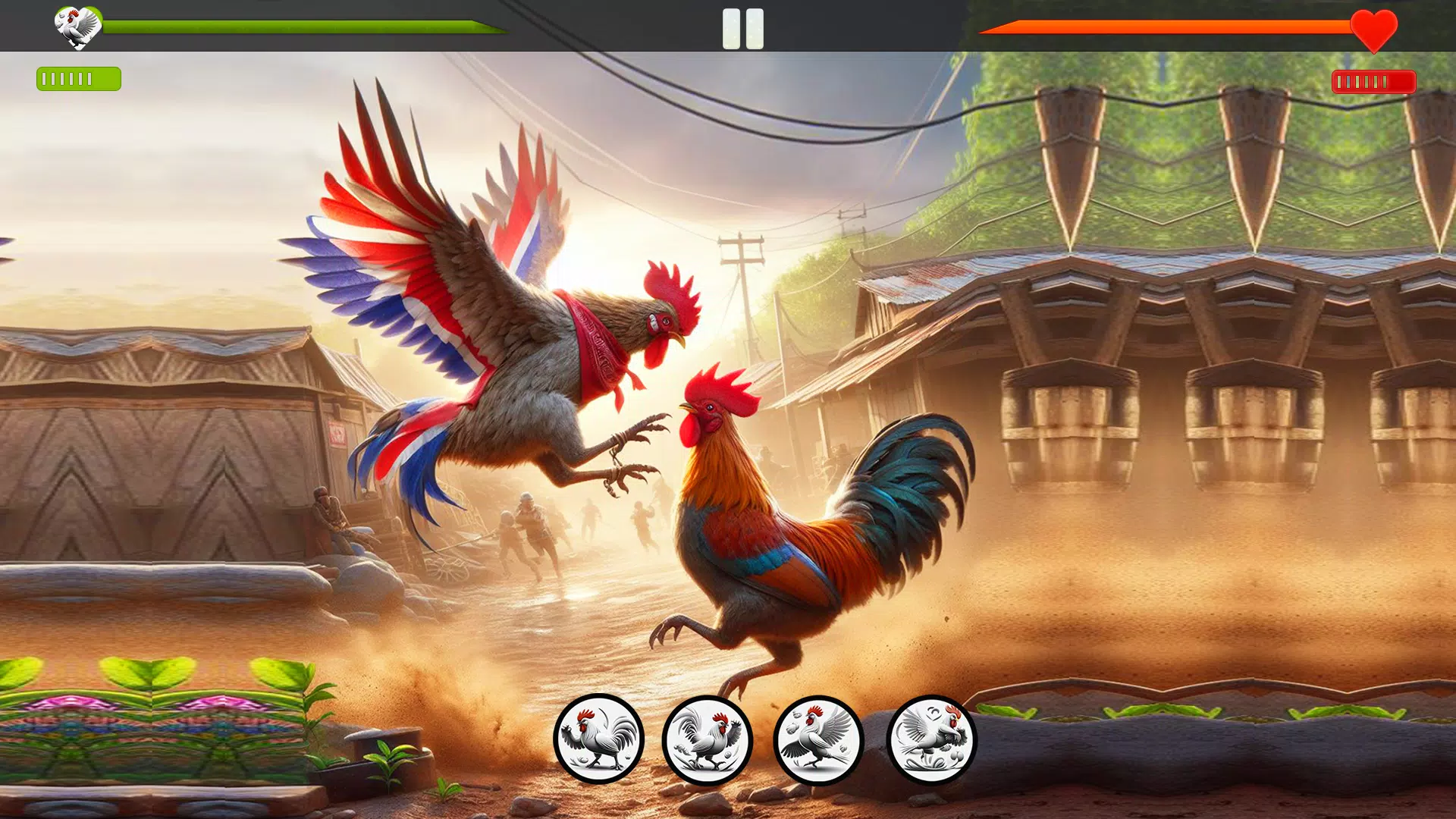 Farm Rooster Fighting Chicks 1 zrzut ekranu 3