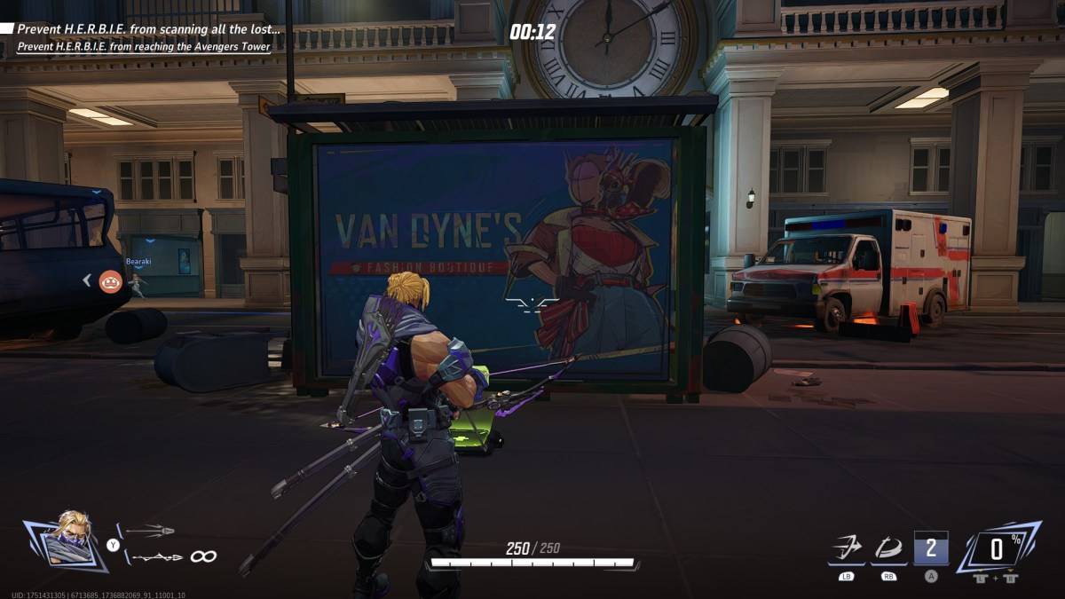 Van Dyne advertisement in Marvel Rivals Midtown.