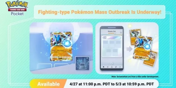 Evento di focolaio di tipo di combattimento in Pocket di Pokémon TCG ora Live