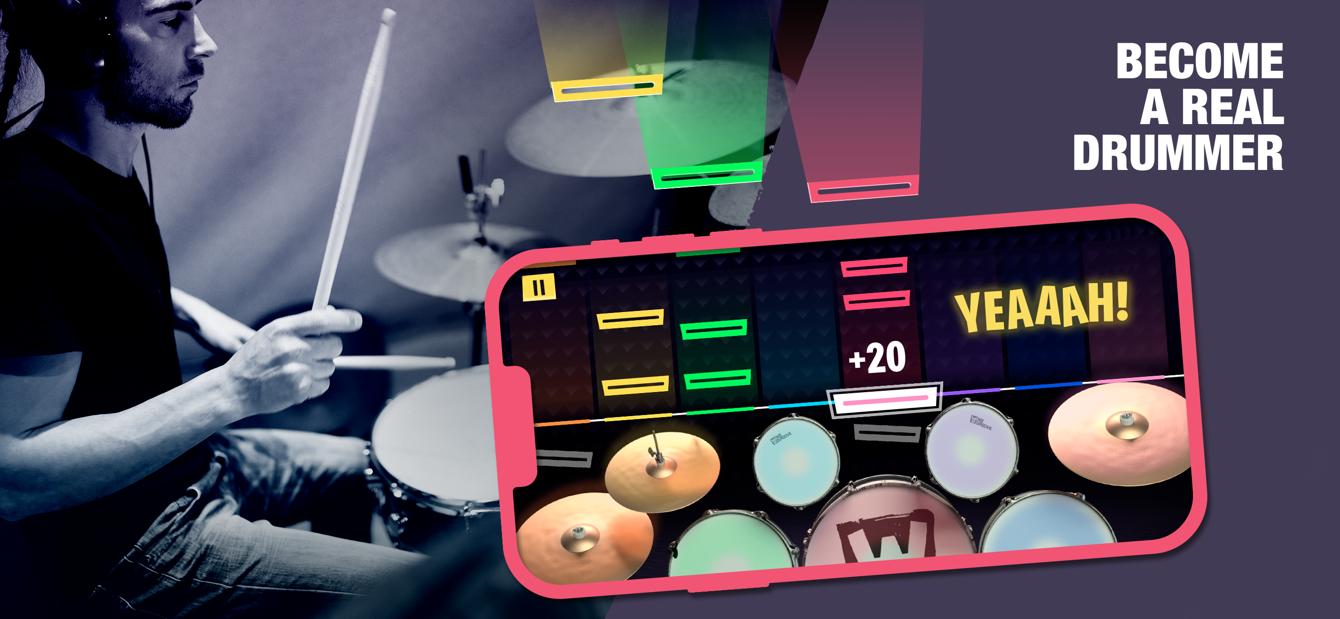 ภาพหน้าจอ WeGroove: play & learn to drum 0