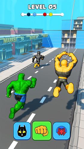 Superhero Transform Shift Game captura de pantalla 0