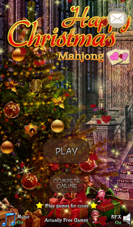 Hidden Mahjong Happy Christmas capture d’écran 0