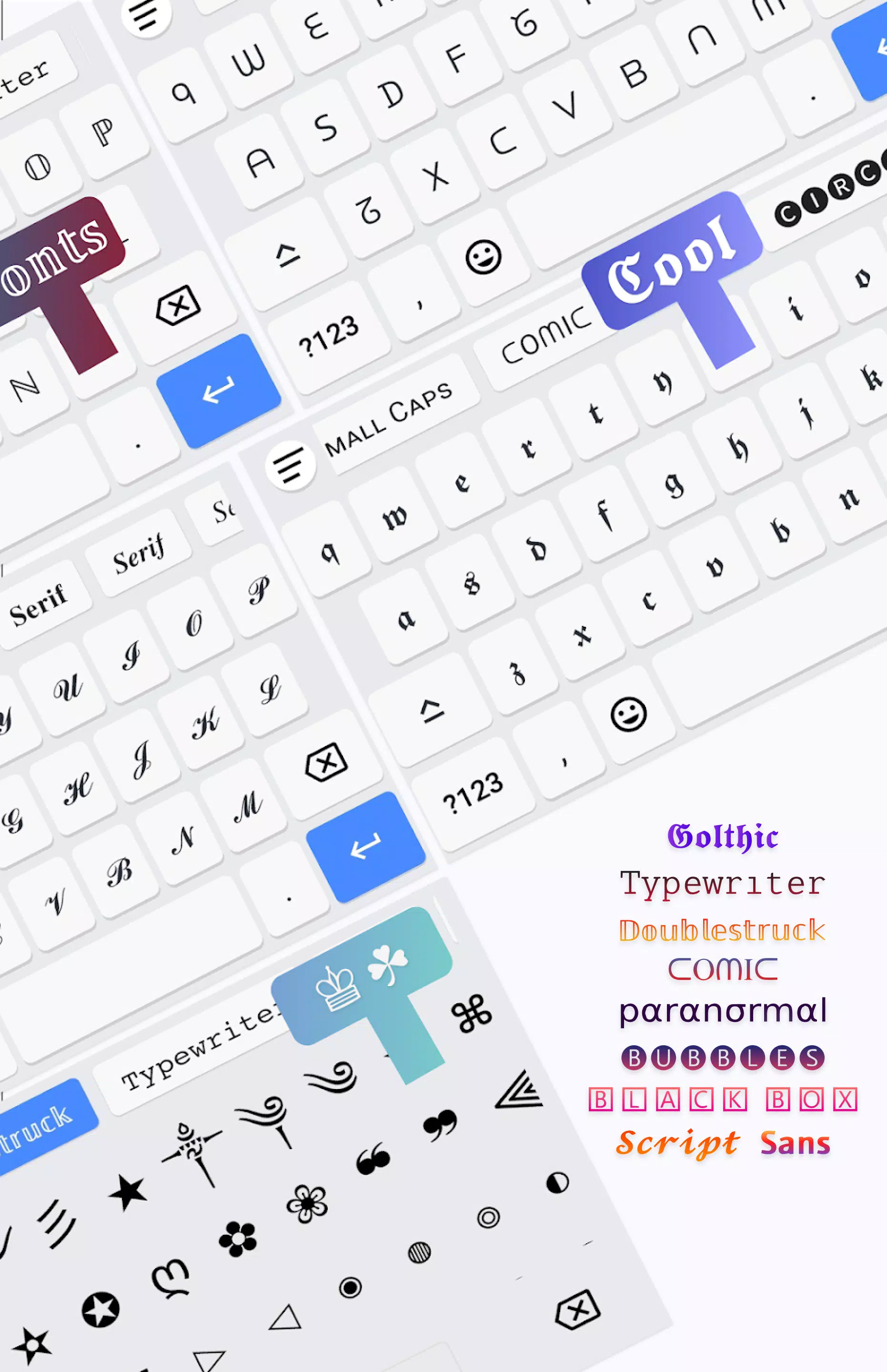 Fonts Aa - 字体键盘&表情符号屏幕截圖1