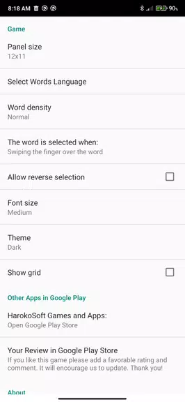Screenshot Word Search Puzzle 1
