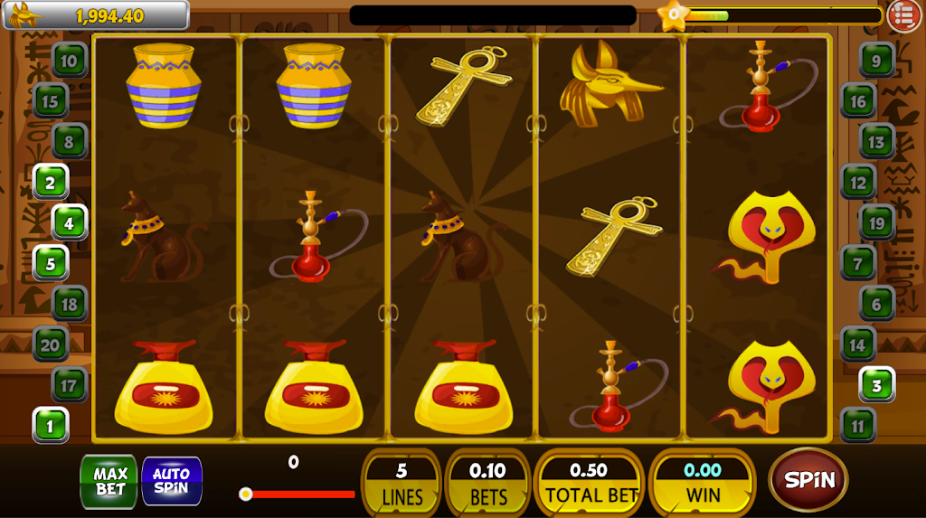 Classic Cleopatra Egypt Slot Machine ♛屏幕截圖0