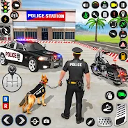 Police Dog Crime Chase Game 3D ekran görüntüsü 0