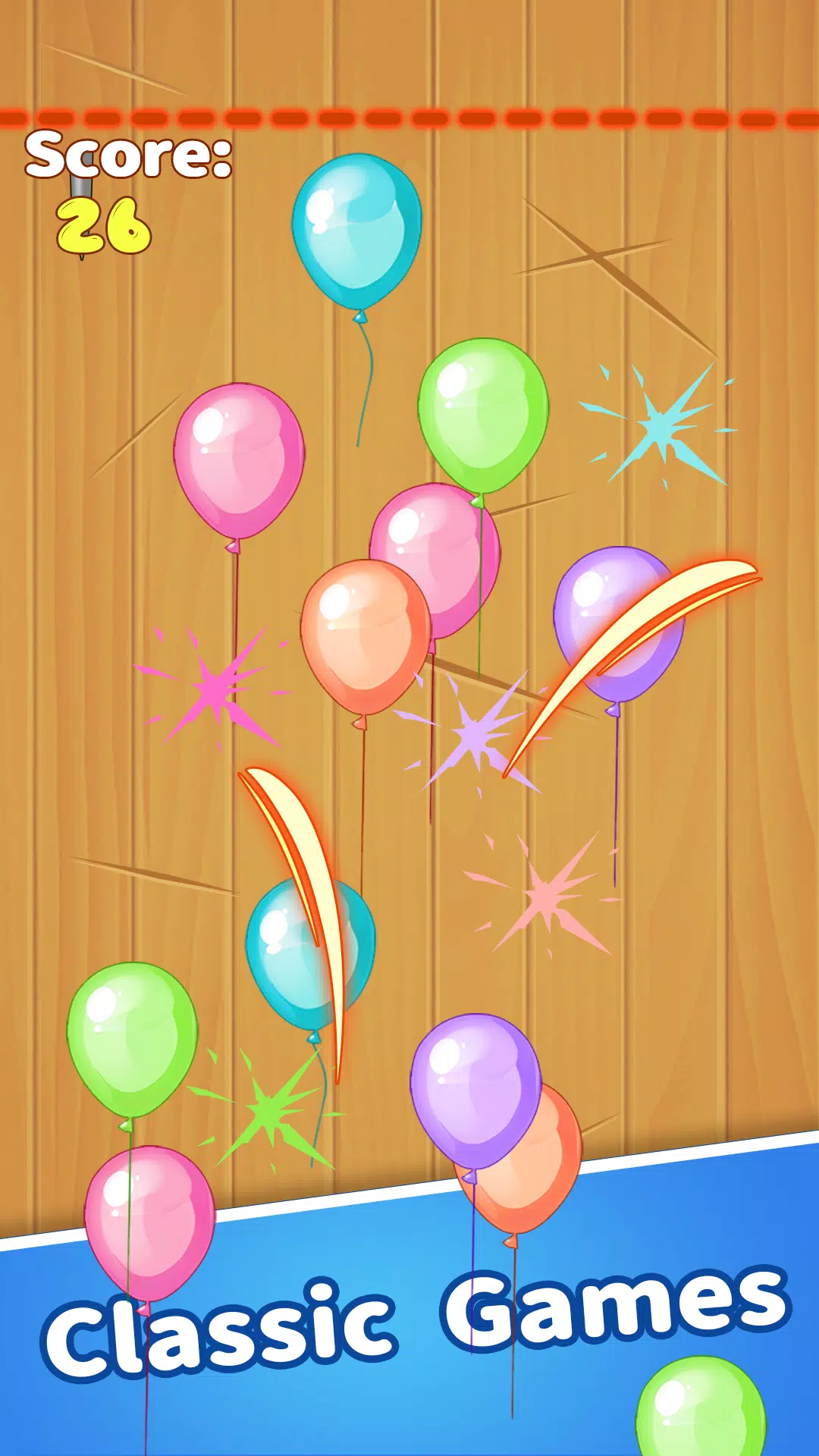 Crazy Breaking Balloons Ảnh chụp màn hình 0