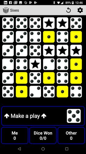 Sixes screenshot 1