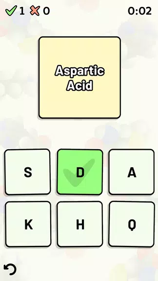 Amino Acid Quiz captura de pantalla 2