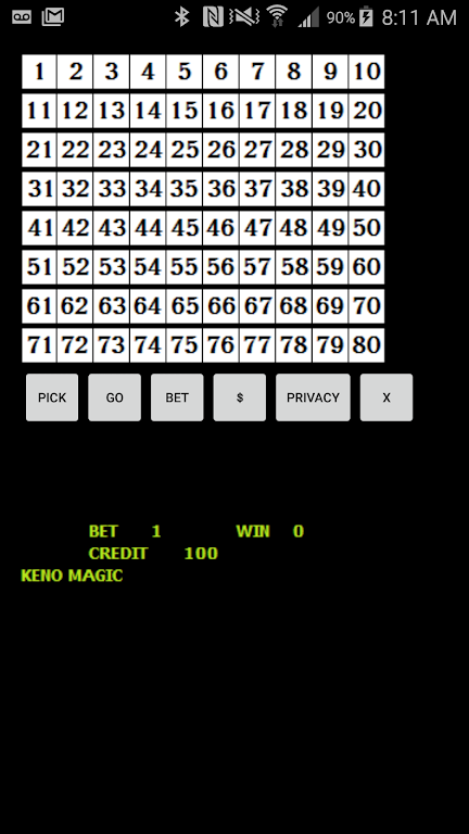 Keno Magic Ekran Görüntüsü 0