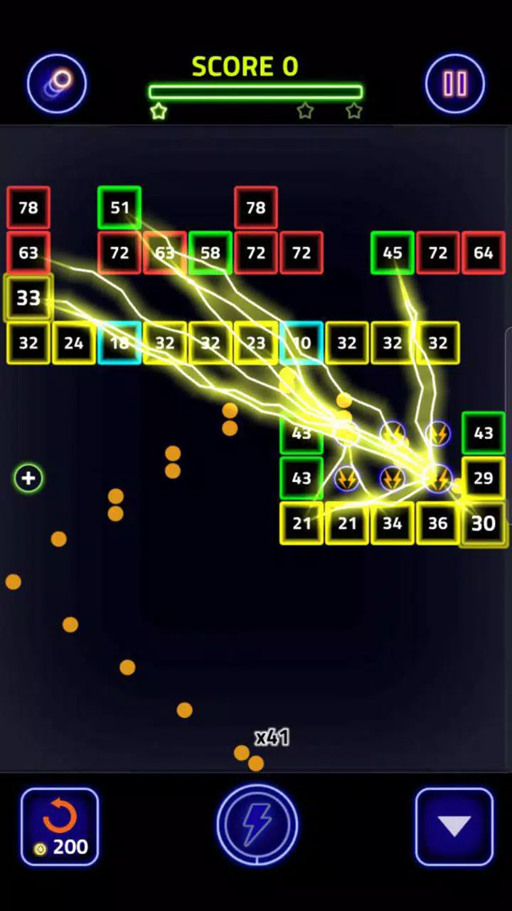 Brick Breaker Glow ภาพหน้าจอ 2