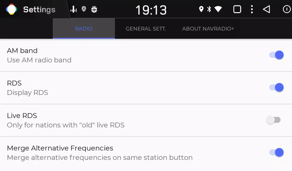 NavRadio BASIC ကိုဖန်သားပြင်2