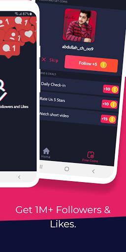 TikFollowers - Get Free Tiktok Followers and Likes экрана 1