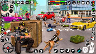 Police Dog Crime Chase Game 3D ekran görüntüsü 2