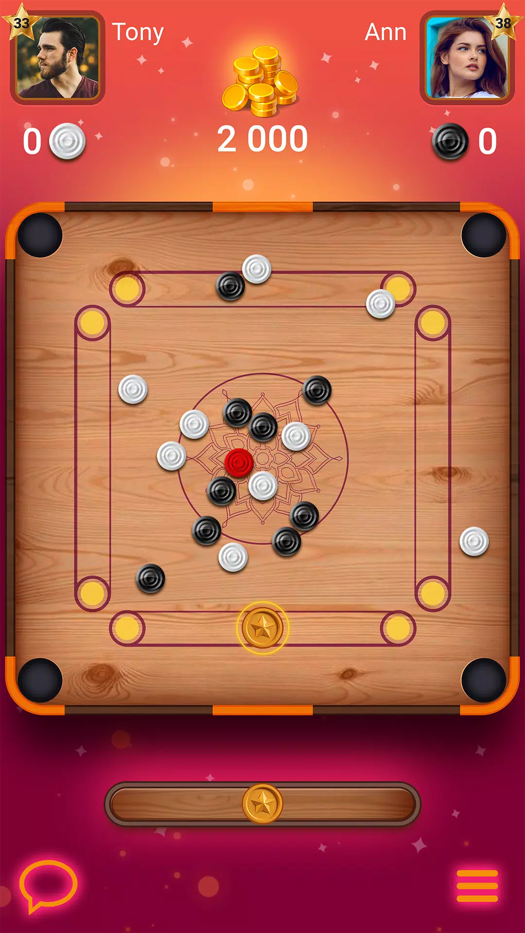 Carrom Lure - Disc pool game স্ক্রিনশট 1