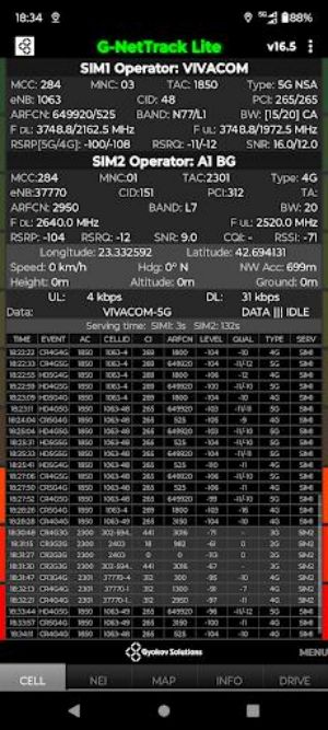 G-NetTrack Lite ảnh chụp màn hình 0